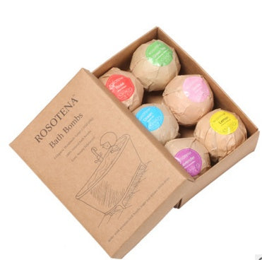 Buy Center Ultimate-6 pcs Organic Bath Bombs Bubble Bath Mint Lavender Rose Flavor