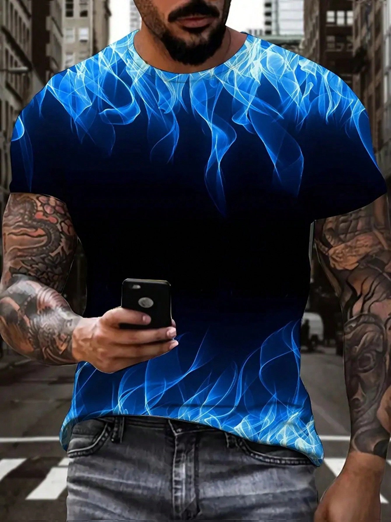 Camiseta de moda para hombre