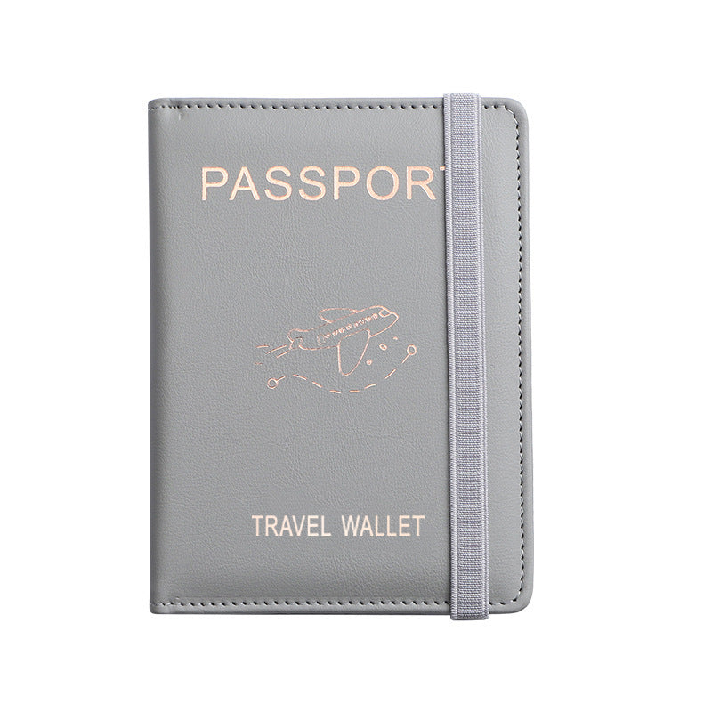 Pu Leather Passport Bag Rfid Multiple Card Slots Multifunctional Certificate Holder