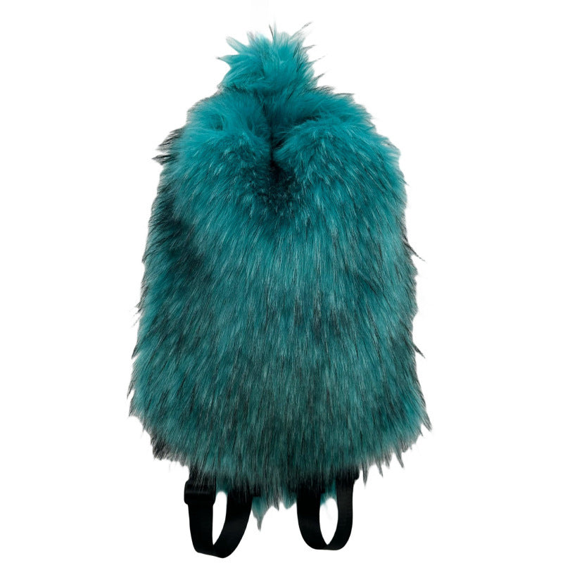 Fur Hot Girl Plush Backpack