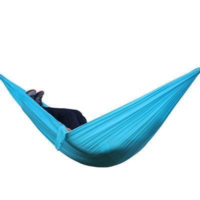 Backpacking Hammock - Portable Nylon Parachute Outdoor Double Hammock Sky blue