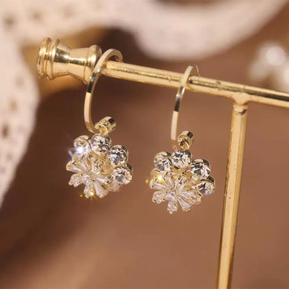 New Flower Short Earrings Sweet Fashion Buy Center