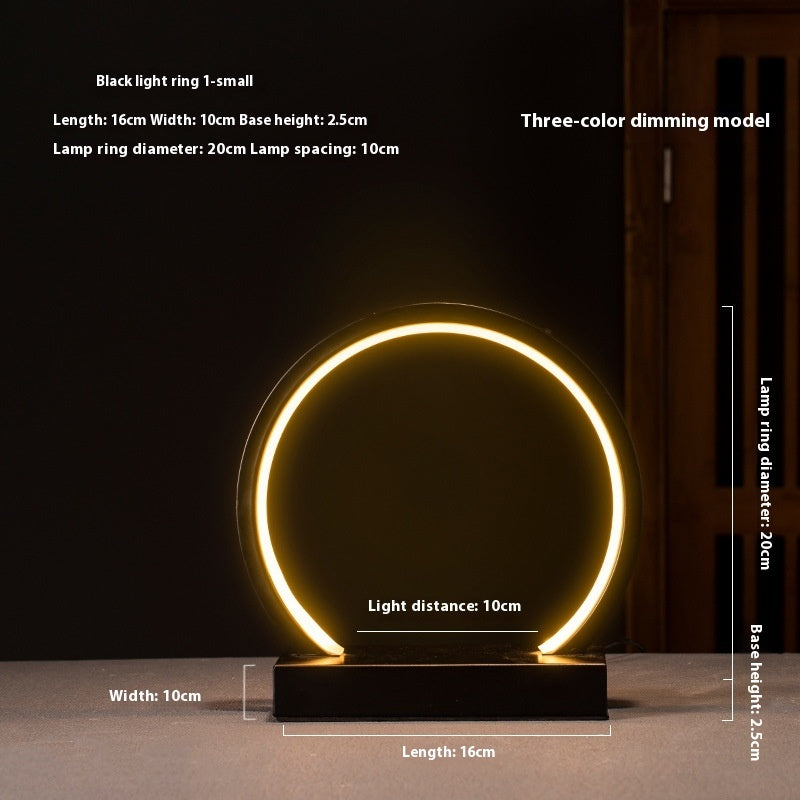 Fresh Arrivals at Buy Center: New Chinese Style Creative Zen Decoration Home Backflow Incense Living Room LED Lamp Ring A 20cm