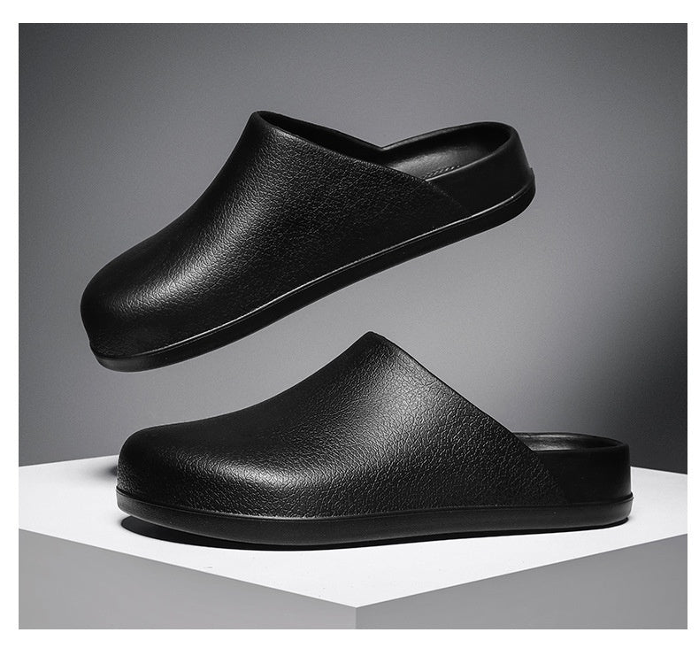 Fresh on the Scene at Buy Center: Closed-toe Slippers Outer Wear Non-slip, Waterproof And Oil Resistant Half Slippers