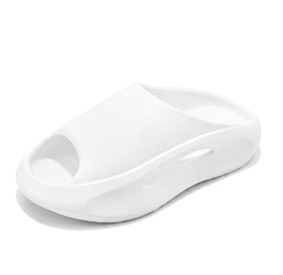 Now Available at Buy Center: Men's Thick Soled Anti Slip And Minimalist Versatile Slippers HY2306 Glossy White