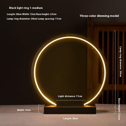 Fresh Arrivals at Buy Center: New Chinese Style Creative Zen Decoration Home Backflow Incense Living Room LED Lamp Ring A 30cm