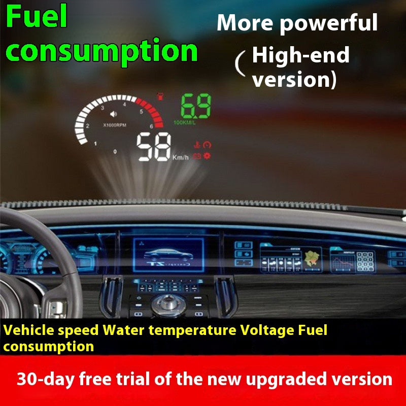 Newly Released at Buy Center: Car Mounted HUD Head Up Display Fuel Consumption Voltage Projector