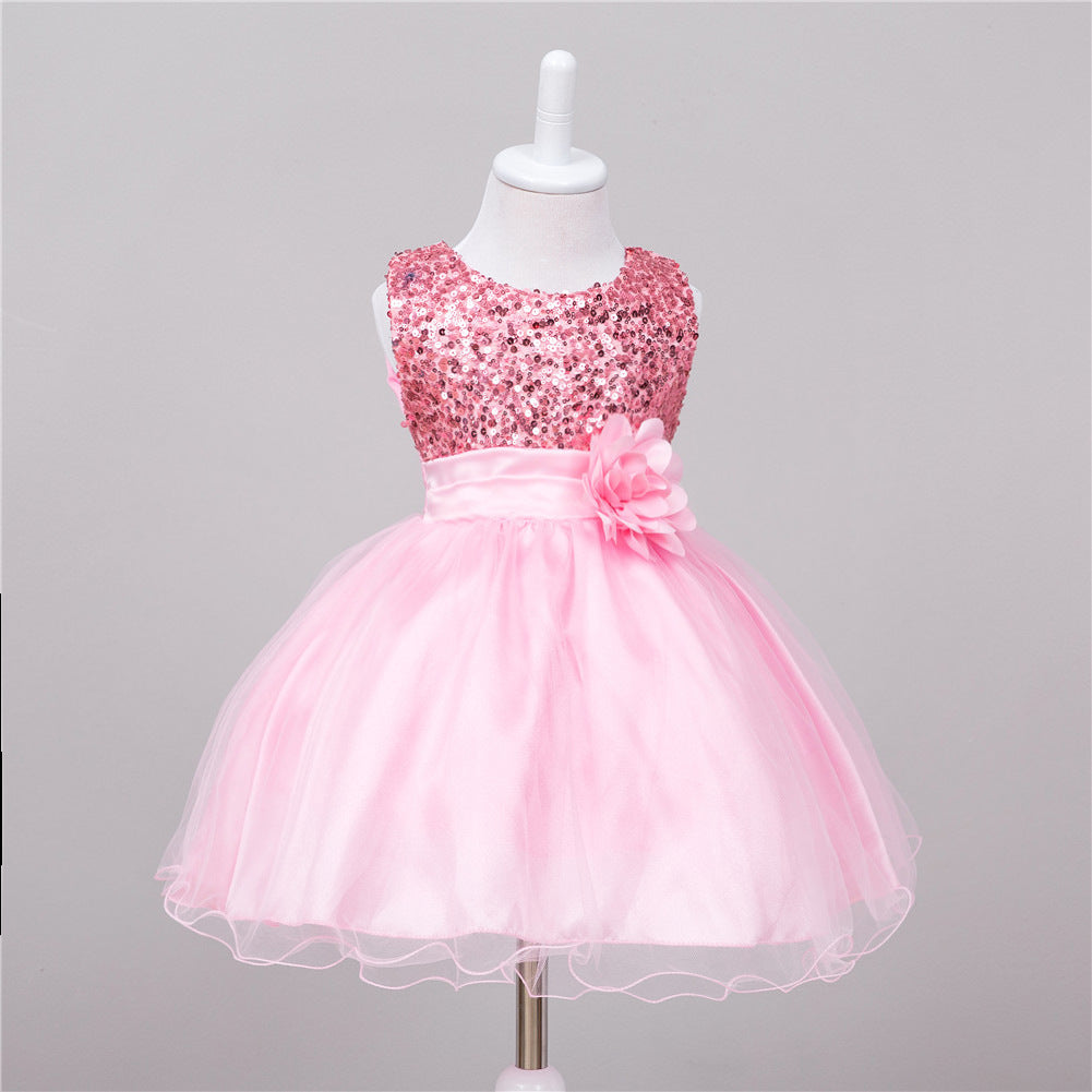 Baby Sequin Dress Flower Girl Wedding Princess Dress Buy Center