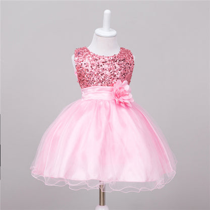 Baby Sequin Dress Flower Girl Wedding Princess Dress Buy Center