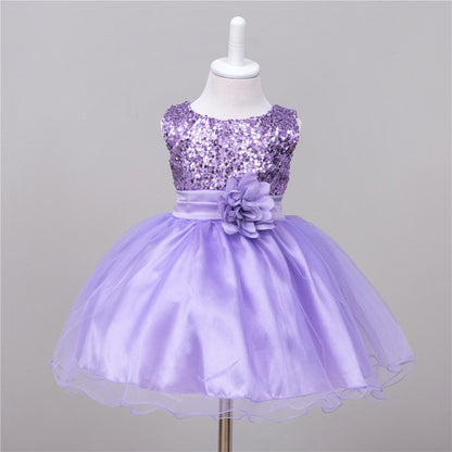 Baby Sequin Dress Flower Girl Wedding Princess Dress Buy Center