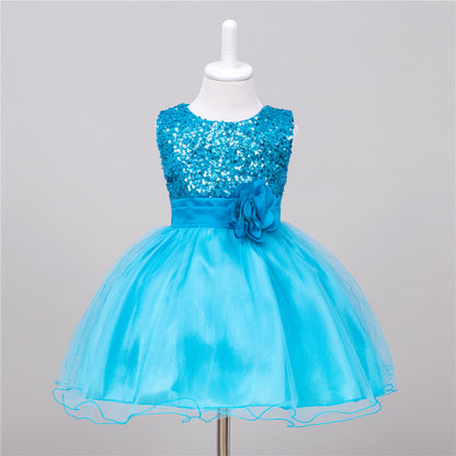 Baby Sequin Dress Flower Girl Wedding Princess Dress Buy Center