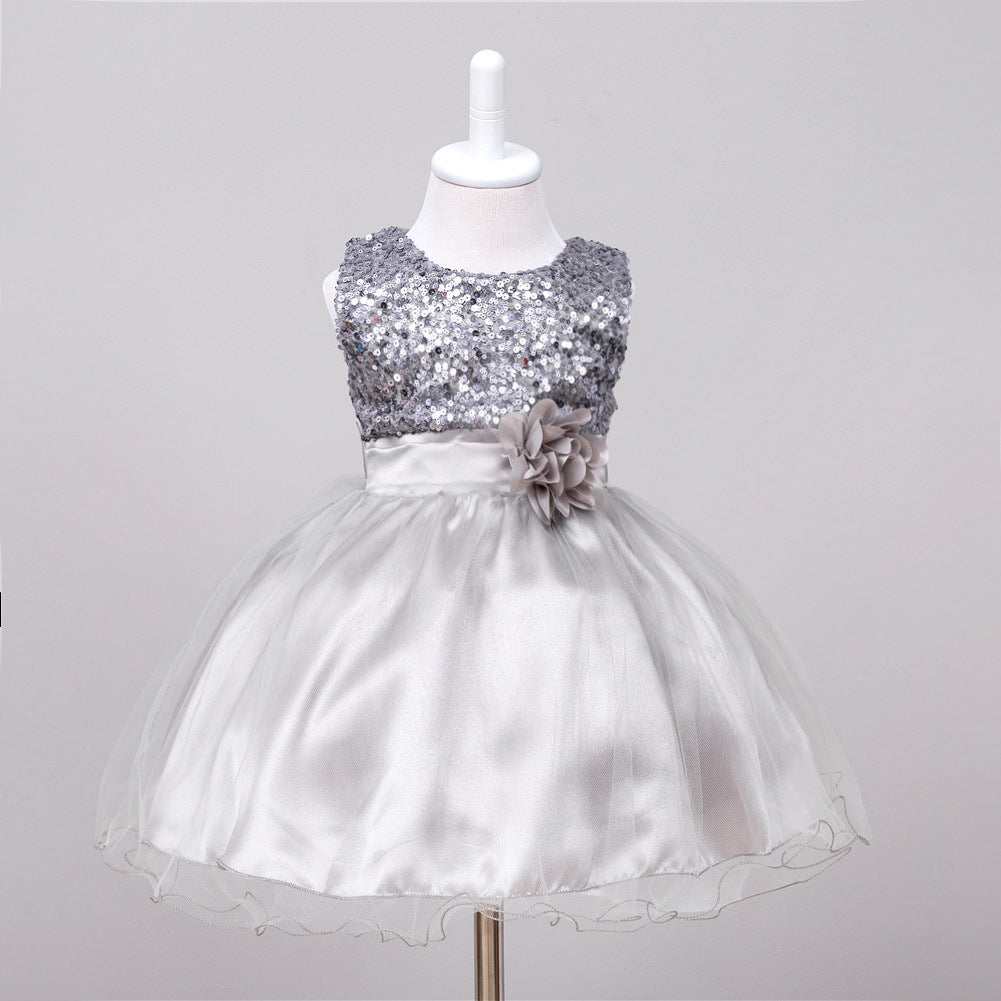 Baby Sequin Dress Flower Girl Wedding Princess Dress Buy Center