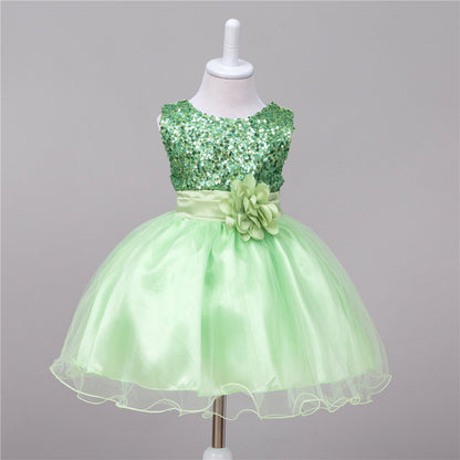 Baby Sequin Dress Flower Girl Wedding Princess Dress Buy Center