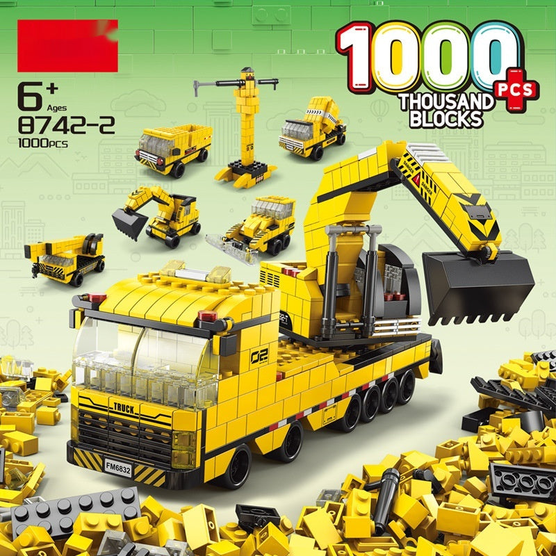 Fresh on the Scene at Buy Center: Building Blocks Boy Educational Assembly Toy Model Puzzle Engineering Car Excavator