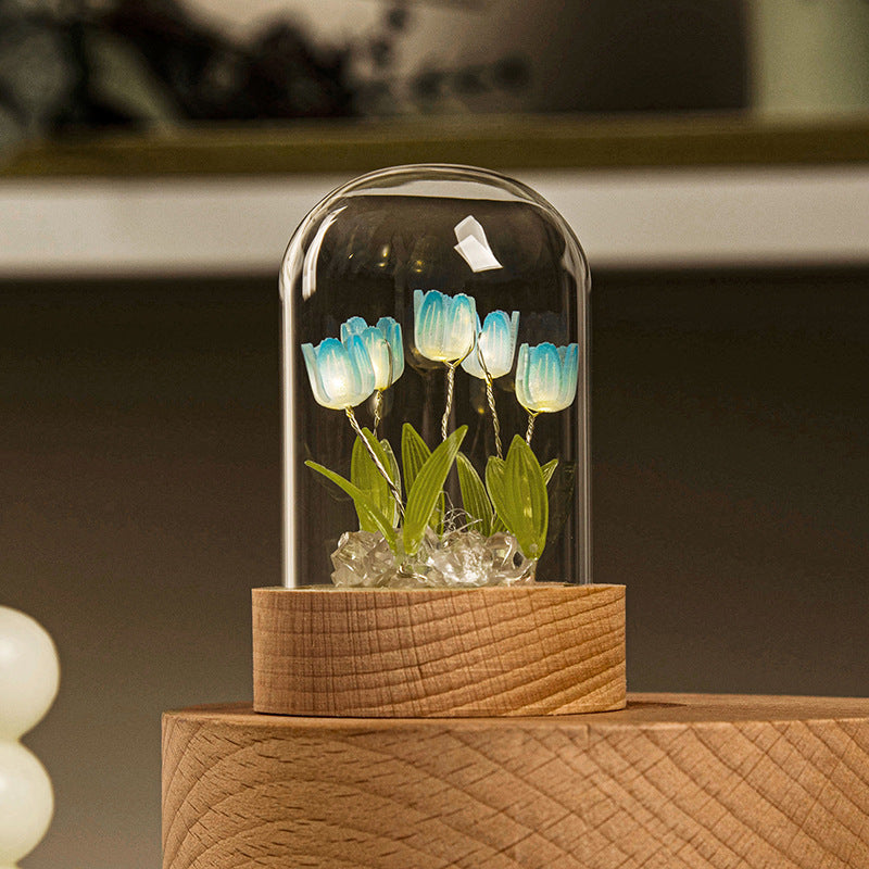 Tulip Small Night Lamp Handmade Desktop Decoration Buy Center