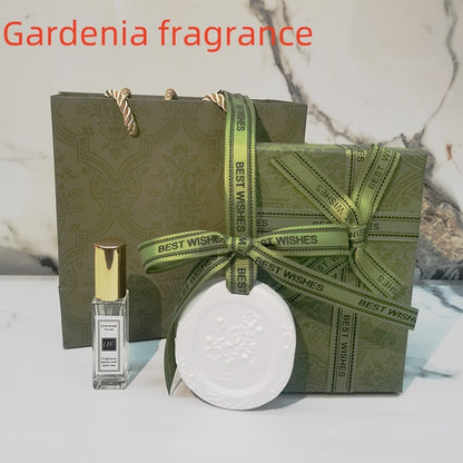 Hot New Items at Buy Center: Car Aromatherapy Fragrant Stone Pendant Four Piece Set Gardenia fragrance