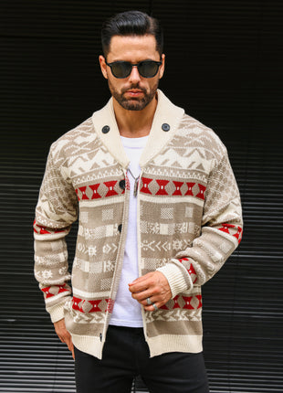 Pull d'automne en tricot pour homme