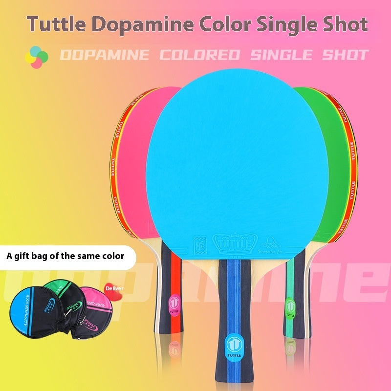 Hot New Items at Buy Center: Colorful Pure Wood Single Racket Cover Professional High Elastic Long Handle Horizontal