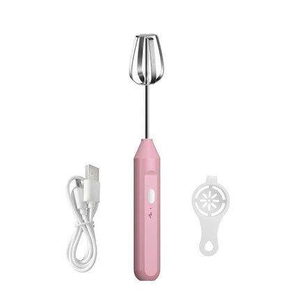 Just Arrived at Buy Center: Wireless Mini Cream Blender Handheld Electric Whisk Household 06 Pink Single Stick High Power