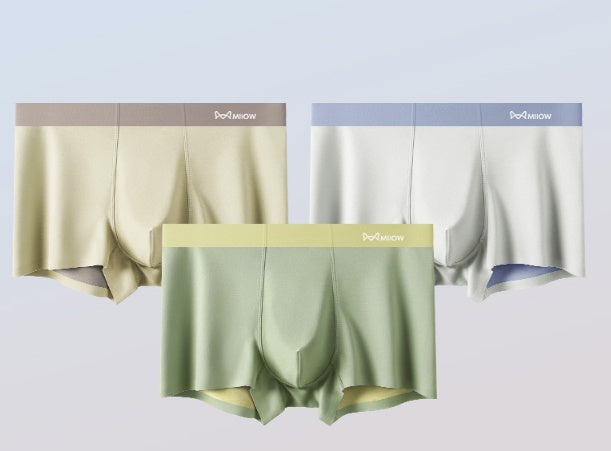 Underwear Ice Silk Boxer Seamless Thin Antibacterial Crotch Breathable Boxers Buy Center