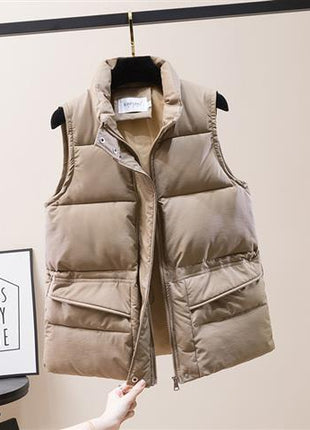 Down Cotton Waistcoat for Women's Autumn and Winter Jacket