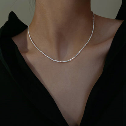 Now Available at Buy Center: Silver Cauliflower Sparkling Necklace