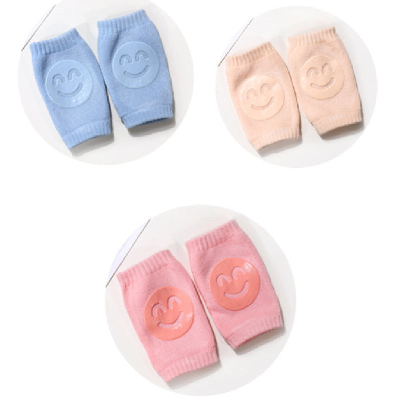 Summer Terry Baby Socks Knee Pads Blue color pink Q3pcs