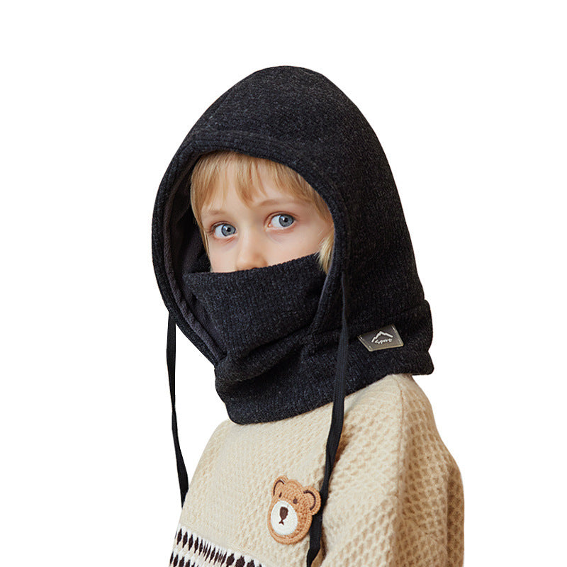 Cold Protection Fleece Ear Protection Children's Mask Scarf Integrated Hat Buy Center