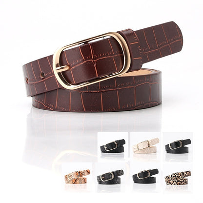 Ceinture à boucle ardillon tendance pour femme