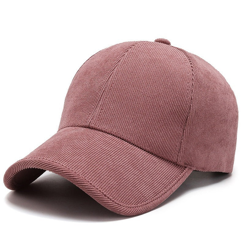 Four Seasons Corduroy Color Baseball Cap Casual All-matching