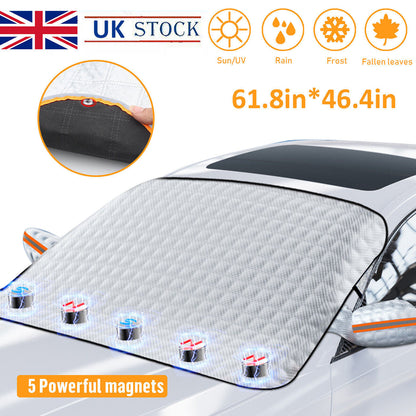 Now Available at Buy Center: Layers Magnetic Car Windscreen Cover Winter Ice Frost Snow Protector Sunshade