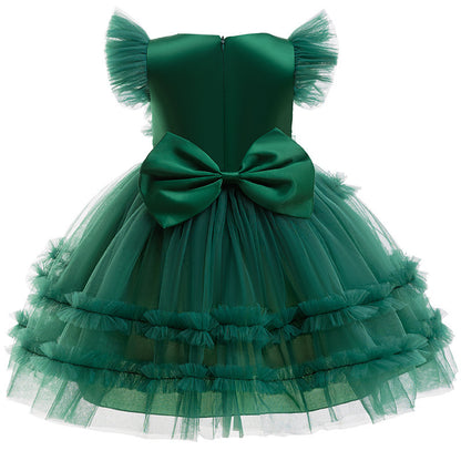 Christmas Party Girl Princess Dress Bow Buy Center