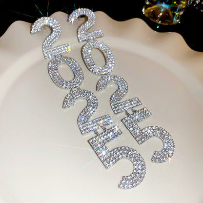 Diamond-embedded 2025 Exquisite High-grade Earrings Buy Center