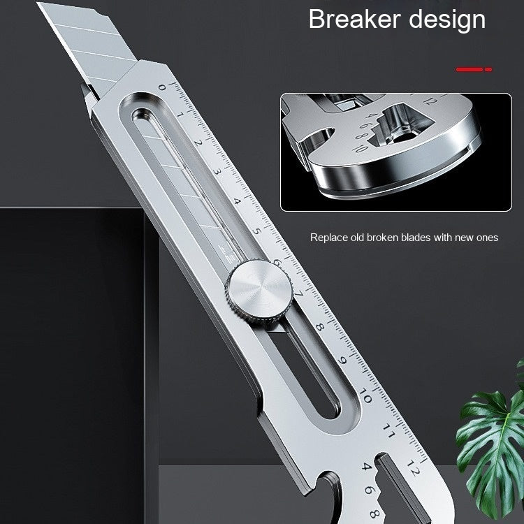 Just Arrived at Buy Center: Stainless Steel Art Knife 18mm Large Cutter Paper Cutting Wallpaper White 6in1