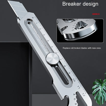 Just Arrived at Buy Center: Stainless Steel Art Knife 18mm Large Cutter Paper Cutting Wallpaper White 6in1