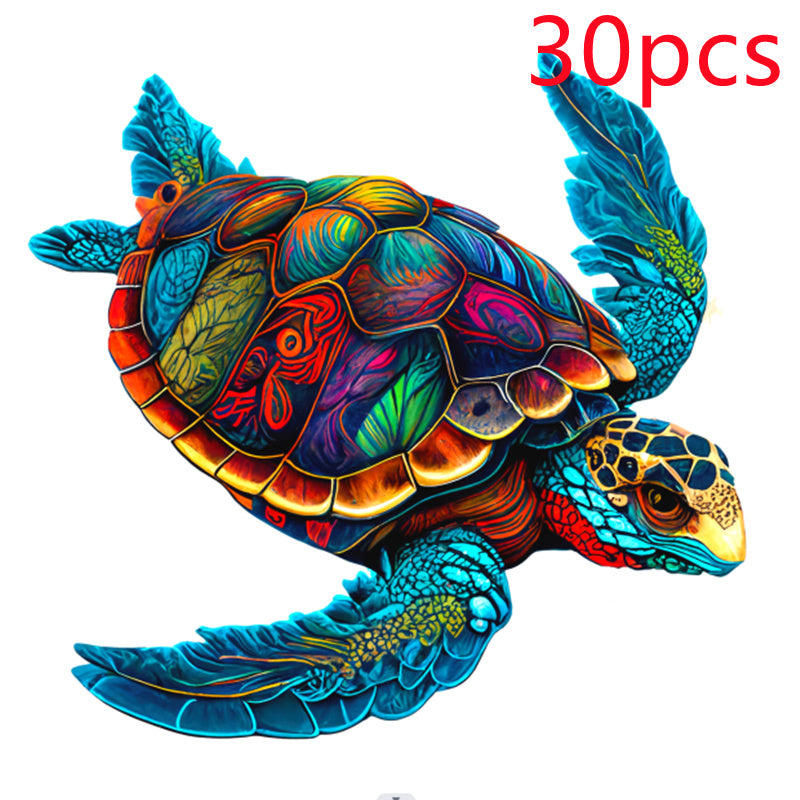 New Wooden Jigsaw Puzzle Tortoise A5 30PCS