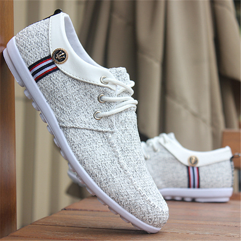 men Casual Shoes mens canvas shoes for men shoes men fashion Flats brand fashion Grey