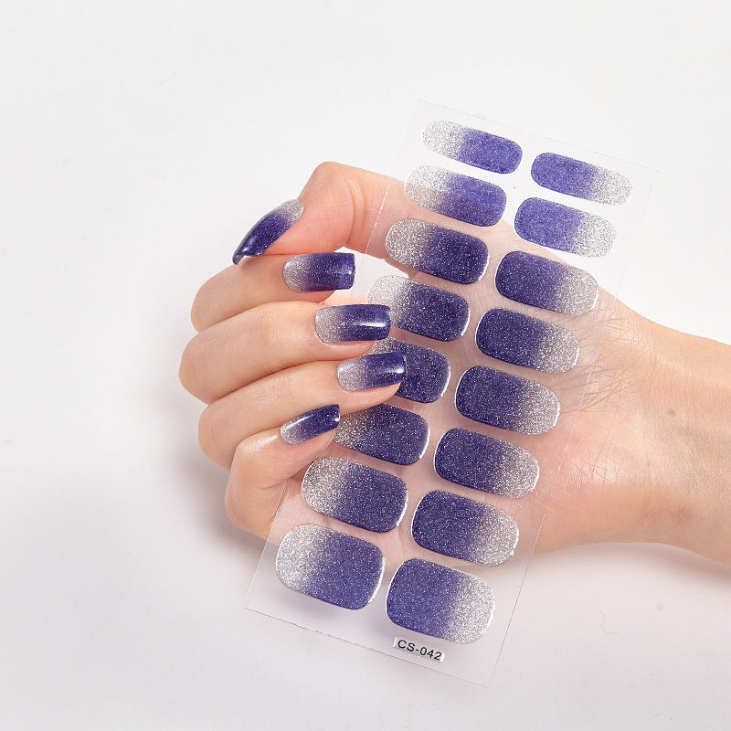 Hot New Items at Buy Center: Solid Color 16 Small Stickers Nail Stickers Simple Nail Stickers CS042