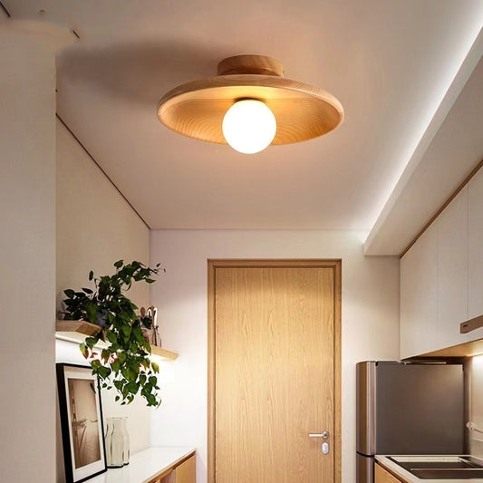 Newly Released at Buy Center: Japanese-style Solid Wood Aisle Light Ceiling Lamp Modern Minimalist