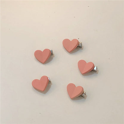 Buy Center Hot Pick-Soft Girl Cute Series Peach Hair Clip Hairpin 3366 Fold Heart Plastic