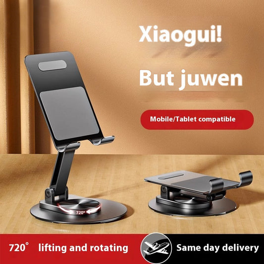 Hot New Items at Buy Center: Aluminum Alloy Mobile Phone Holder Lazy Folding Rotation P20C Gray