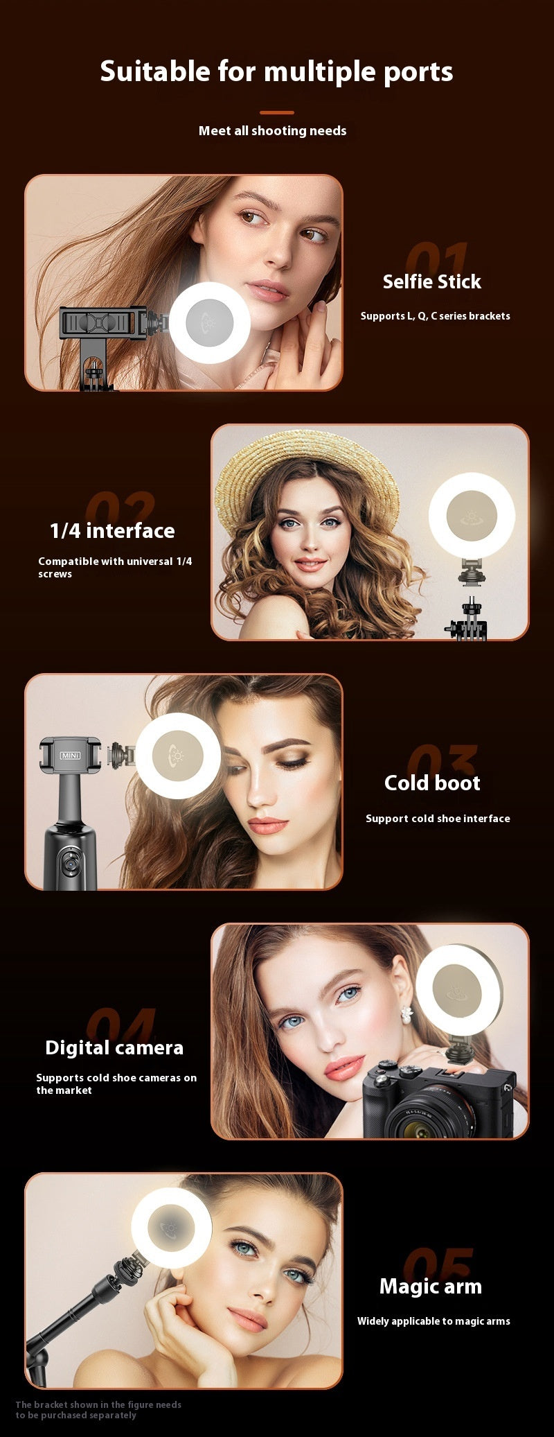 Fresh Arrivals at Buy Center: Mobile Phone Fill-in Light Portable Mini Rechargeable Selfie LED Light