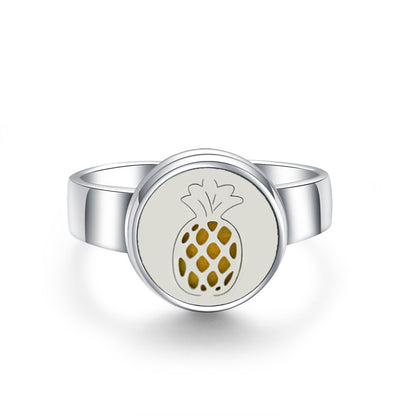 Buy Center Hot Pick-Hollow Adjustable Tree Of Life Titanium Steel Aromatherapy Diffuser Ring 9color Adjustable Opening