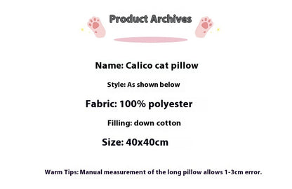 Hot New Items at Buy Center: Square Cat Pillow Sleeping Plush Doll