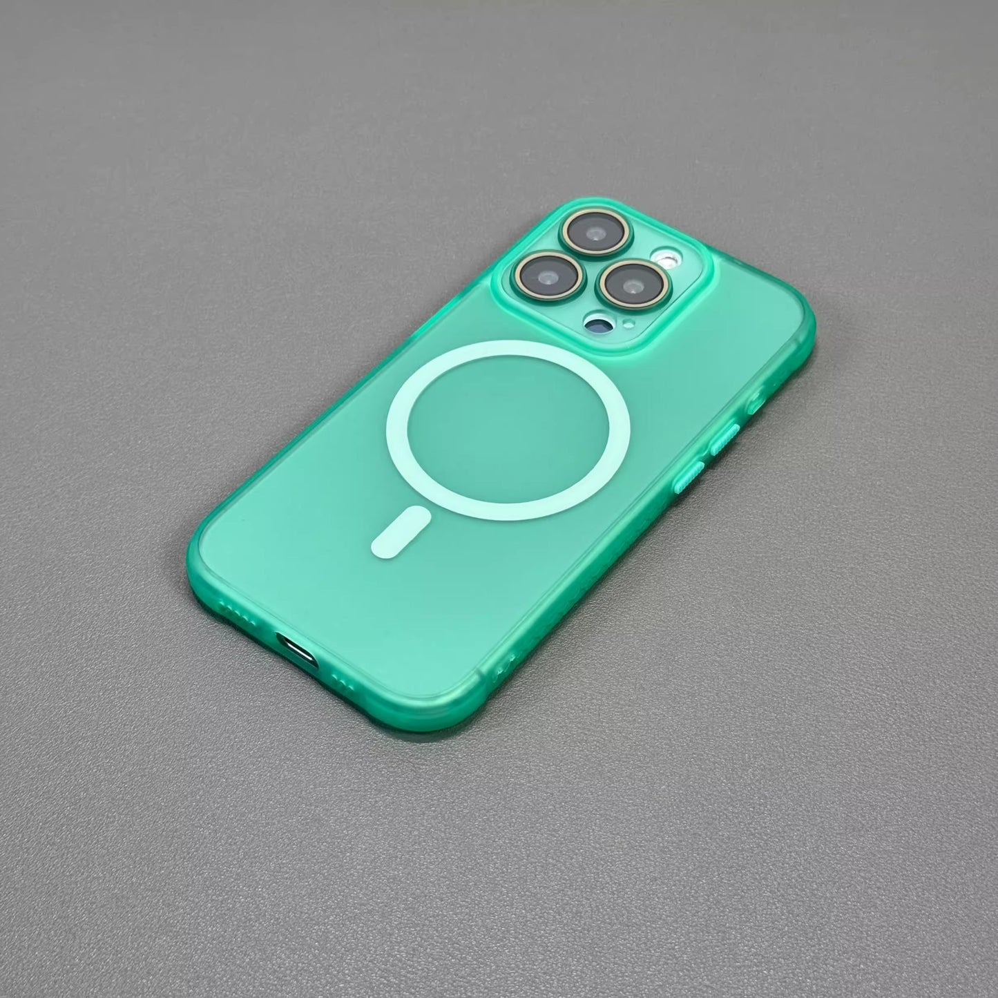 Hot New Items at Buy Center: Stylish Personality Scrub Skin Anti-slip Phone Case Cangling Green Magnet