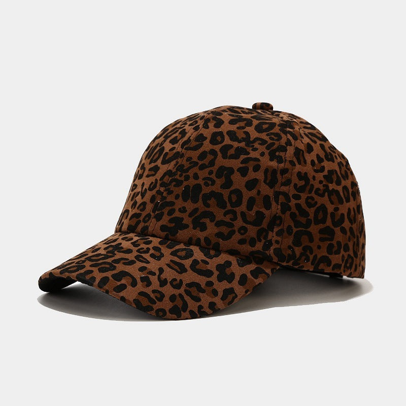 European And American Literary Vintage Leopard Print Baseball Cap Buy Center