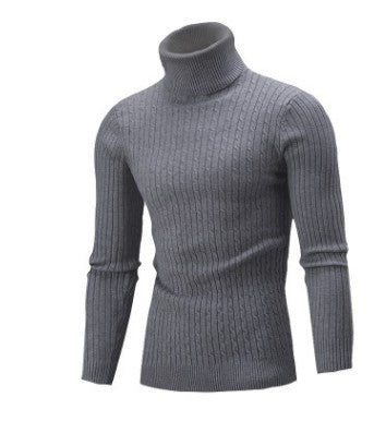 Men's Turtleneck Long Sleeve Sweater Casual Sweater Top Buy Center