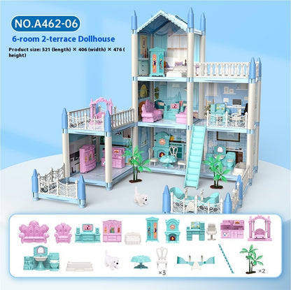 Fresh Arrivals at Buy Center: Girls Playing House Diy Assembled Princess House Villa Toys A46206