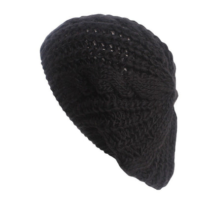 Winter Knitting Twisted Woolen Yarn All-matching Beret Warm Casual All-matching Buy Center