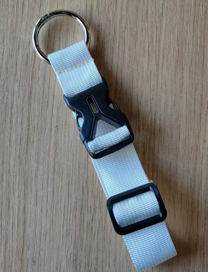 New External Luggage Strap With Multifunctional Elastic Buckle White